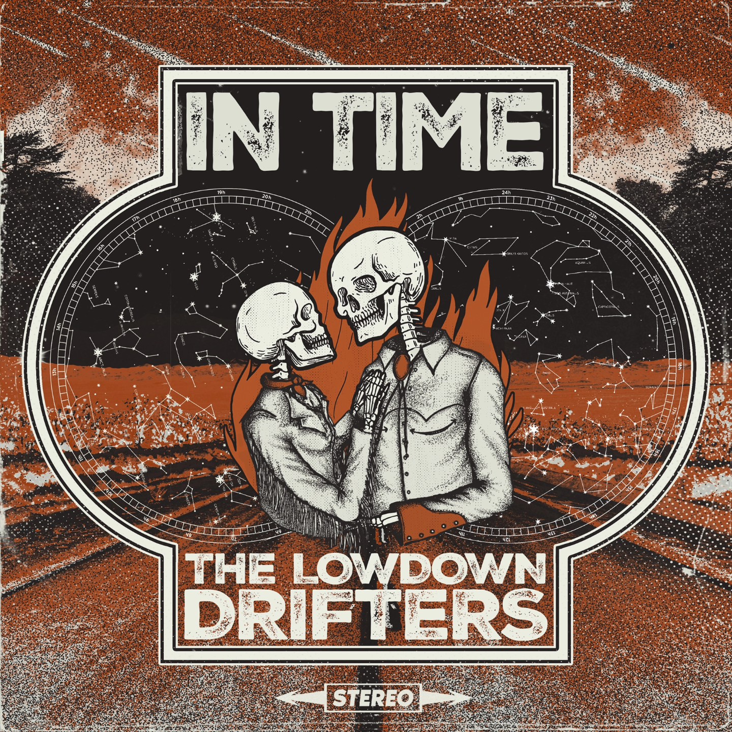 The Lowdown Drifters - 'In Time' - Cover Art